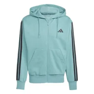 Bluzy męskie - Bluza męska z kapturem rozpinana ADIDAS M 3S FL FZ HD XXL - miniaturka - grafika 1