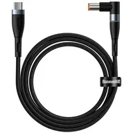 Kable - Baseus Kabel magnetyczny Zinc Magnetic USB-C do wtyk DC 7,9x5,5mm 100W PD 2m kątowy czarny) CATXC-Y01 - miniaturka - grafika 1