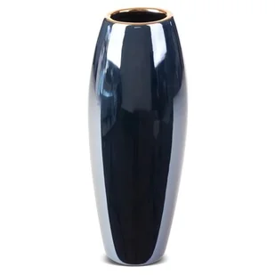 Eurofirany Wazon ceramiczny Amora wys. 30 cm granatowy - Wazony i flakony - miniaturka - grafika 1