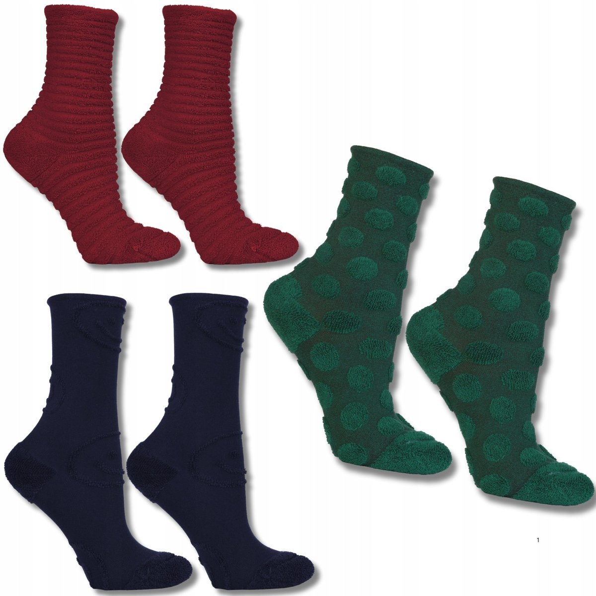 Skarpety Damskie Bawełniane Skarpetki Z Motylkami 3-Pak Moraj 35-38