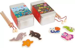 Zabawka zręcznościowa dla dzieci Podwójny zestaw do wędkowania zabawka dla dzieci small foot design - zabawka dla 3 latka - Łamigłówki - miniaturka - grafika 1
