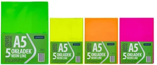 Okładka A5 Neon Line 5szt Astra - Szkolne artykuły papiernicze - miniaturka - grafika 1