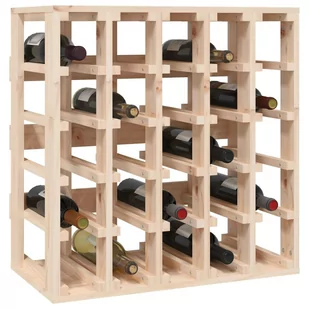 Lumarko Stojak na wino, 58,5x33x60,5 cm, lite drewno sosnowe - Stojaki na wino - miniaturka - grafika 5