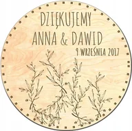 Magnesy - Podziękowanie dla gości ślub, wesele magnes mk2 - miniaturka - grafika 1