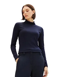 TOM TAILOR Damska koszulka z długim rękawem, 10668 - Sky Captain Blue, XXL - Koszulki i topy damskie - miniaturka - grafika 1