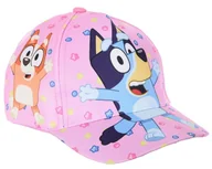 Czapki damskie - Czapka z daszkiem, dla dziewczynki, Bluey, poliester, różowa, rozmiar 52 cm - miniaturka - grafika 1