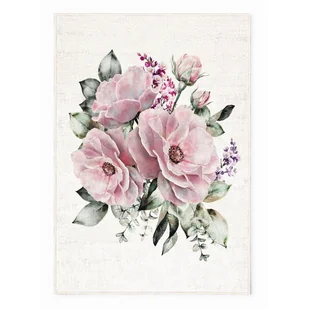 Różowo-kremowy dywan odpowiedni do prania 100x140 cm New Carpets – Oyo home - Dywany - miniaturka - grafika 1