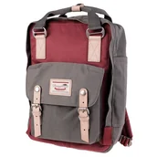 Plecaki - Plecak Doughnut Macaroon - wine / grey - miniaturka - grafika 1