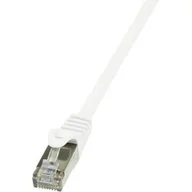 Patchcordy - LogiLink Patchcord CAT.6 F/UTP 1m biały (CP2031S) - miniaturka - grafika 1