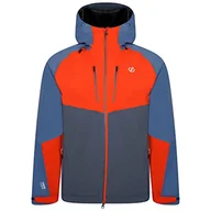 Kurtki męskie - Dare2b Męska kurtka z napisem "Romance" II, Stellar Blue/Burnt Salmon/Orion Grey, S - miniaturka - grafika 1