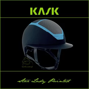 Kask Sport Kask Star Lady Painted - KASK - granat/niebieski - roz. 55-56 - Kaski do jazdy konnej - miniaturka - grafika 1