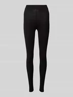 Legginsy - Legginsy o kroju skinny fit w jednolitym kolorze model ‘LIVE LOVE NEW’ - miniaturka - grafika 1