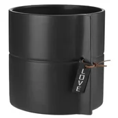 Donice - Osłonka ceramiczna ELIZA 17 cm czarny - miniaturka - grafika 1