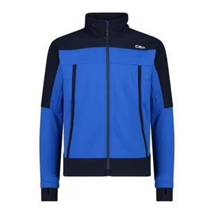 CMP - Męska kurtka z kapturem na stałe, sparowana kurtka softshellowa, szafirowa, 56 - Kurtki męskie - miniaturka - grafika 1