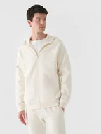 Bluzy sportowe męskie - Męska bluza dresowa rozpinana 4F 4FRAW24TSWSM1823 - żółta - miniaturka - grafika 1