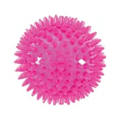 Zabawki dla psów - Zolux Piłka gumowa z kolcami Pop z dźwiękiem 8cm PZOL105 - miniaturka - grafika 1