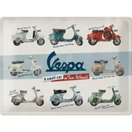 Dekoracje domu - Art Nostalgic 23258 - Vespa - model chart, tabliczka blaszana retro, tabliczka w stylu vintage, dekoracja ścienna, metal, 30x40 cm 23258 - miniaturka - grafika 1