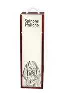 Zestawy upominkowe - Wyżeł włoski szorstkowłosy, Spinone italiano - pudełko na wino z psem, pudełko na alkohol z grafiką, personalizowane pudełko na prezent marki Art-Dog - miniaturka - grafika 1