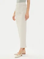 Spódnice - Gina Tricot Spódnica ołówkowa 20842 Beżowy Slim Fit - miniaturka - grafika 1