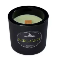 Świece - Świeczka sojowa Bergamot czarna 170g - miniaturka - grafika 1