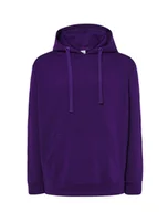 Bluzy męskie - Bluza dresowa  męska z kapturem kolor purpurowy roz.XXL - miniaturka - grafika 1