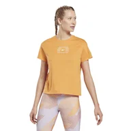 Koszulki i topy damskie - Damska Koszulka z krótkim rękawem REEBOK WOR SUPREMIUM TEE HT6042 – Pomarańczowy - miniaturka - grafika 1