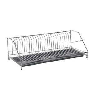 Suszarka do naczyń 1-poziomowa 50 cm z tacką chrom - Suszarki do naczyń - miniaturka - grafika 1