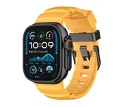 Akcesoria do zegarków - Yaxo do Apple Watch Rugged Evo Sport 44/45/46/49mm Żółty - miniaturka - grafika 1