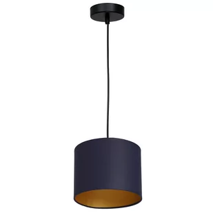 Luminex Arden 3566 Lampa wisząca zwis 1x60W E27 czarny/niebieski/złoty - Lampy sufitowe - miniaturka - grafika 1