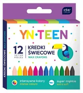 Przybory szkolne - Kredki świecowe Bonnini 12 kolorów NOSTER - miniaturka - grafika 1