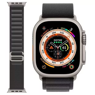 Pasek do zegarka sportowy Alogy Sport Strap do Apple Watch 4/5/6/7/8/SE (38/40/41mm) Czarny - Akcesoria do smartwatchy - miniaturka - grafika 2