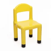 Krzesełka i taborety dla dzieci - Italveneta Didattica 20014 – krzesło dziecięce z koronką na nogi, 5 cm, z tworzywa sztucznego, kolor żółty - miniaturka - grafika 1