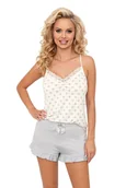 Piżamy damskie - Piżama Maya Top 1/2 Ecru Ecru, 42 - miniaturka - grafika 1