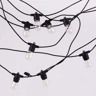 Lampy ogrodowe - Solarna girlanda ogrodowa 10m + 10 żarówek E27 0.3W 2700K - miniaturka - grafika 1
