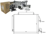 Chłodnice - NISSENS CHŁODNICA KLIMATYZACJI 940166 MITSUBISHI PAJERO 06 940166 - miniaturka - grafika 1