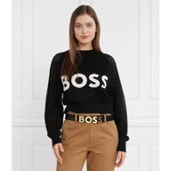 Swetry damskie - BOSS Sweter Fenniki | Relaxed fit - miniaturka - grafika 1