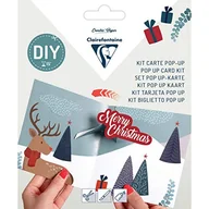 Kartki okolicznościowe i zaproszenia - Clairefontaine 20020C zestaw pop-up z 1 kartką 13,5 x 13,5 cm + 1 koperta 14 x 14 cm, elementy do wycinania, 1 zestaw, Boże Narodzenie 20020C - miniaturka - grafika 1