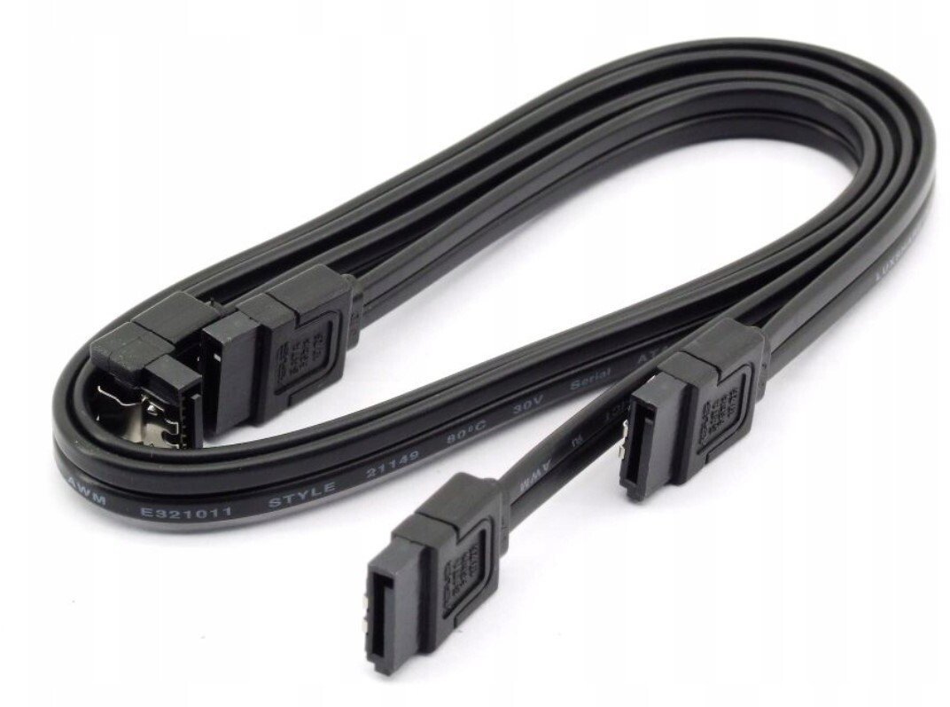 Asus Kabel SATA III 6Gb/s 2szt Prosty + Kątowy 90 Przewód do Dysku SSD HDD SATA3