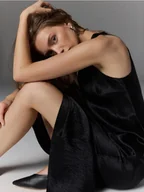 Sukienki - Reserved - Sukienka midi z tkaniny NAIA - czarny - miniaturka - grafika 1