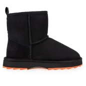 Botki damskie - Buty Emu Australia Sharky Mini W12434BLCR - czarne - miniaturka - grafika 1