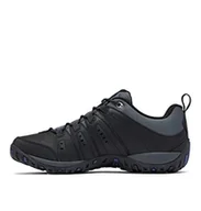 Buty trekkingowe męskie - Columbia Woodburn 2 Waterproof, Wodoodporny, Buty Trekkingowe Męskie, Szary, Graphite x Dark Mountain, 42 EU - miniaturka - grafika 1