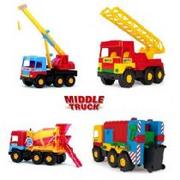 Samochody i pojazdy dla dzieci - Wader Straż Pożarna Middle Truck 32001 - miniaturka - grafika 1