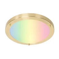 Lampy ogrodowe - QAZQA Inteligentna lampa sufitowa złota 31 cm IP44 z Wifi A60 - Yuma - miniaturka - grafika 1