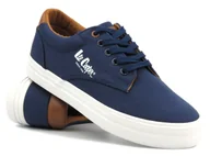 Trampki męskie - Wygodne trampki męskie - Lee Cooper LCW-24-02-2141, granatowe - miniaturka - grafika 1