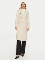 Płaszcze damskie - ARTIGLI Płaszcz przejściowy ACCP000638 Beżowy Regular Fit - miniaturka - grafika 1