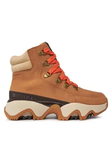 Sorel Trapery Kinetic™ Impact Conquest Wp NL5040-253 Brązowy - Botki damskie - miniaturka - grafika 1
