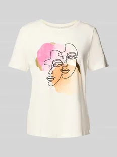 T-shirt o kroju comfort fit z mieszanki bawełny model ‘DIFACEY’ - Koszulki i topy damskie - miniaturka - grafika 1
