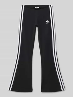 Legginsy o rozkloszowanym kroju z nadrukiem z logo - Spodnie i spodenki dla chłopców - miniaturka - grafika 1