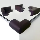 Zabezpieczenia dla dzieci - [Opakowanie 10 sztuk] Ochraniacze na narożniki biurka, miękkie piankowe ochraniacze na narożniki biurka – brązowe - miniaturka - grafika 1