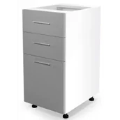 Szafki kuchenne - Szara szafka kuchenna z szufladami VENTO D3S-40/82 Halmar - miniaturka - grafika 1